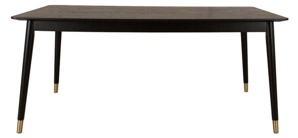 Nelly fekete kaucsukfa étkezőasztal, 180 x 90 cm - Canett