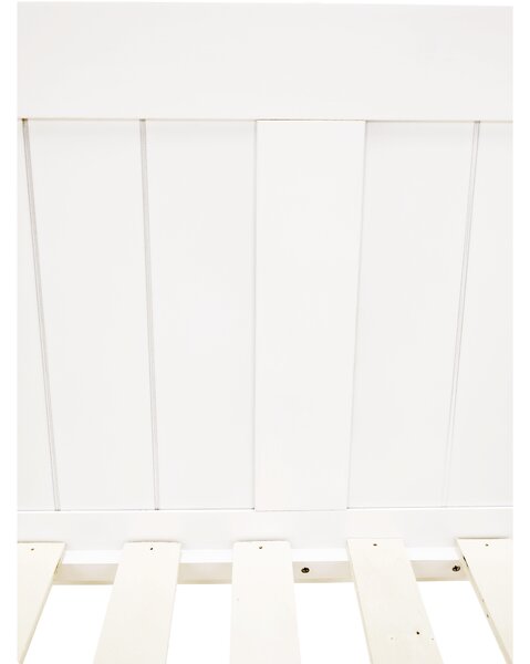 KONDELA Ágy pótággyal, tűnyalábos fenyőfa, fehér, 90x200, GLAMIS