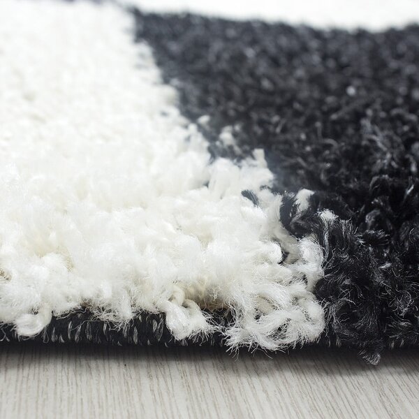 Fekete-fehér szőnyeg 60x110 cm Life – Ayyildiz Carpets
