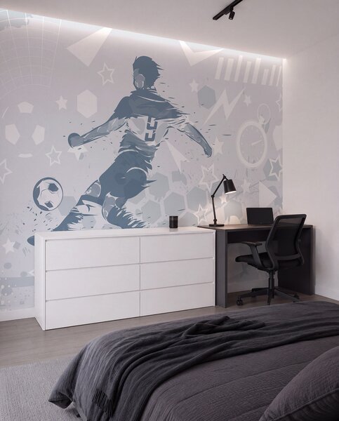 Fotótapéta Labdarúgó, sportoló, Fotótapéta tini szoba, Fotótapéta tini szoba futball, w04763v1 : Uwalls.hu