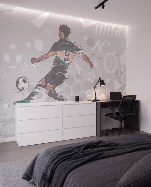 Fotótapéta Labdarúgó, sportoló, Fotótapéta tini szoba, Fotótapéta tini szoba futball, w04763 : Uwalls.hu