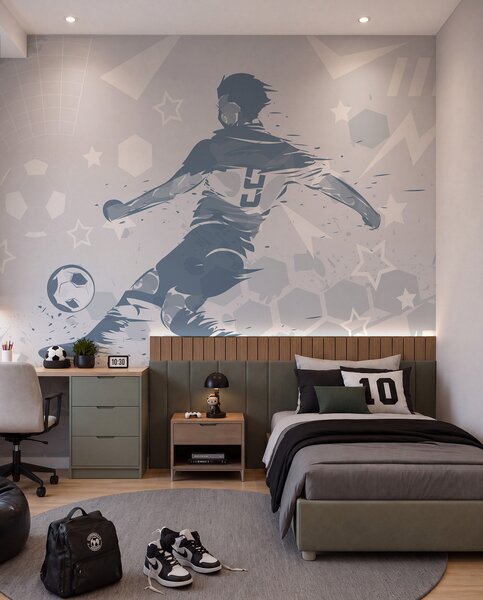 Fotótapéta Labdarúgó, sportoló, Fotótapéta tini szoba, Fotótapéta tini szoba futball, w04763v1 : Uwalls.hu