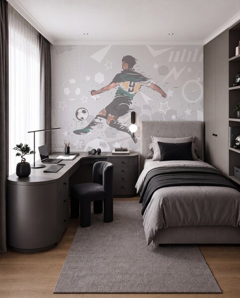 Fotótapéta Labdarúgó, sportoló, Fotótapéta tini szoba, Fotótapéta tini szoba futball, w04763 : Uwalls.hu