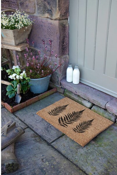 Kókuszrost lábtörlő 40x60 cm Fern Leaf – Artsy Doormats