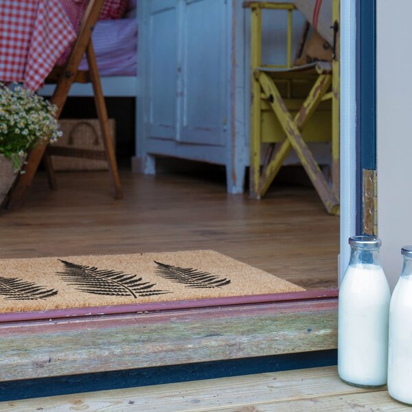 Kókuszrost lábtörlő 40x60 cm Fern Leaf – Artsy Doormats