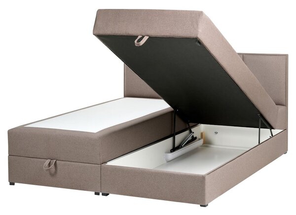 Boxspring ágy tárolóval BARONET 160 x 200 cm Tópszín