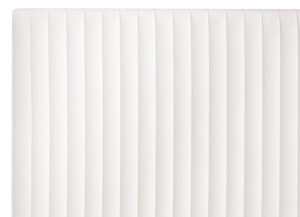 Boxspring ágy tárolóval DAME Bársony Törtfehér 180 x 200 cm