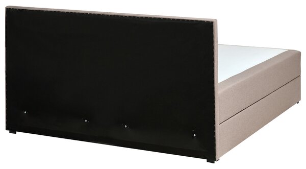 Boxspring ágy tárolóval BARONET 160 x 200 cm Tópszín