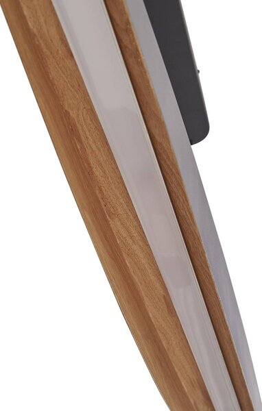 Lucande LED függő világítás Clavit, fekete, 140 cm, dimmelhető, dimmelhető, Fekete, Nappali / Étkező, fém, Modern