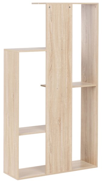 Háromszintes könyvespolc KAHNTAH 163 cm Világosbarna