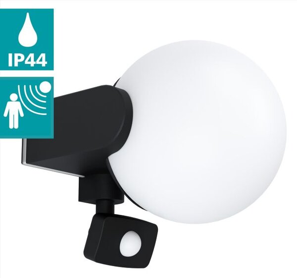 RUBIO mozgásérzékelős IP44 kültéri fali lámpa, E27 - Eglo-99573