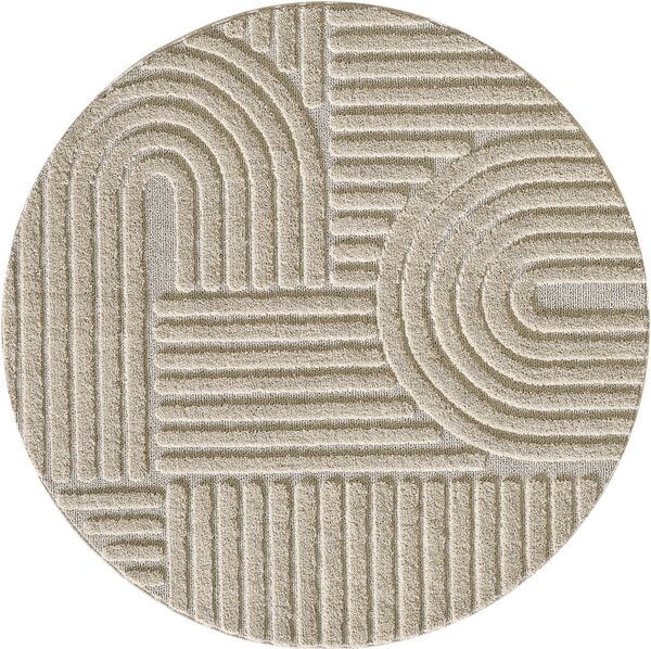 Bézs kerek szőnyeg ø 160 cm Art – Ayyildiz Carpets