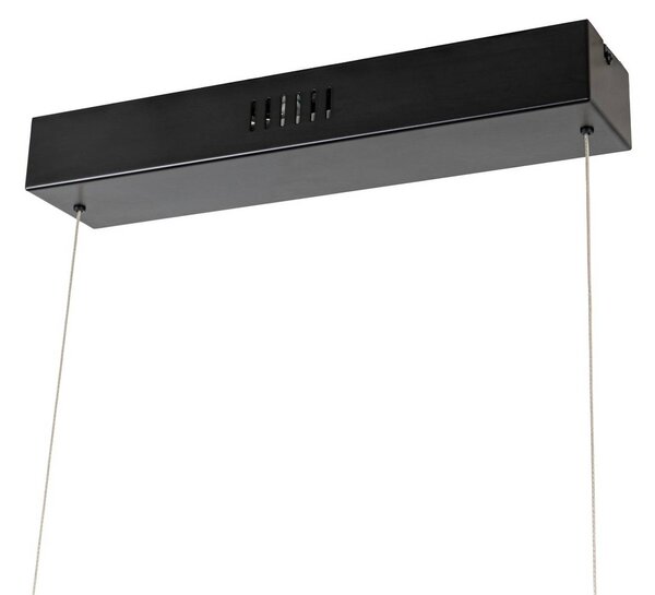 Lucande Nihalo LED lógó lámpa, diófa, 122 cm, dimmelhető, CCT, dimmelhető, Sötét fa, Nappali / Étkező, Fa, Vidéki otthon / Rusztikus