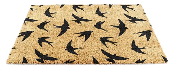 Kókuszrost lábtörlő 40x60 cm Swallows – Artsy Doormats