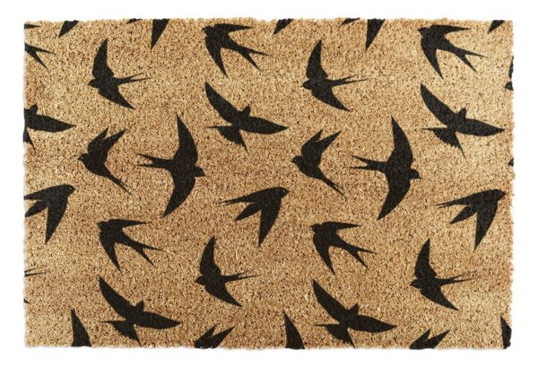 Kókuszrost lábtörlő 40x60 cm Swallows – Artsy Doormats