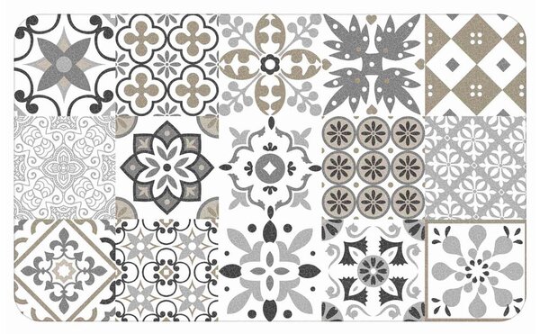 Fehér PVC szőnyeg 45x75 cm Salou – douceur d'intérieur