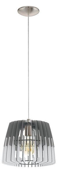 Eglo Artana függesztett lámpa, szürke-fehér, 30 cm, 1xE27 foglalattal