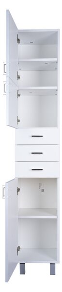 Viva STYLE fürdőszobai ÁLLÓSZEKRÉNY 192 magas POLCOS - BALOS - 35 x 33 x 192 cm