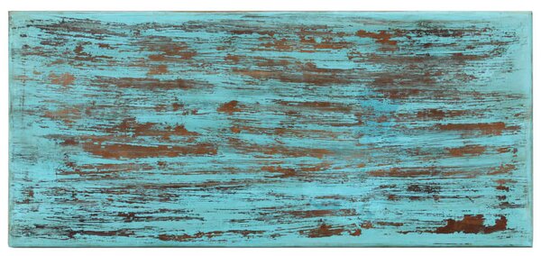 Újrahasznosított Fa Dohányzóasztal - Antik Stílus - 110x50x34 cm