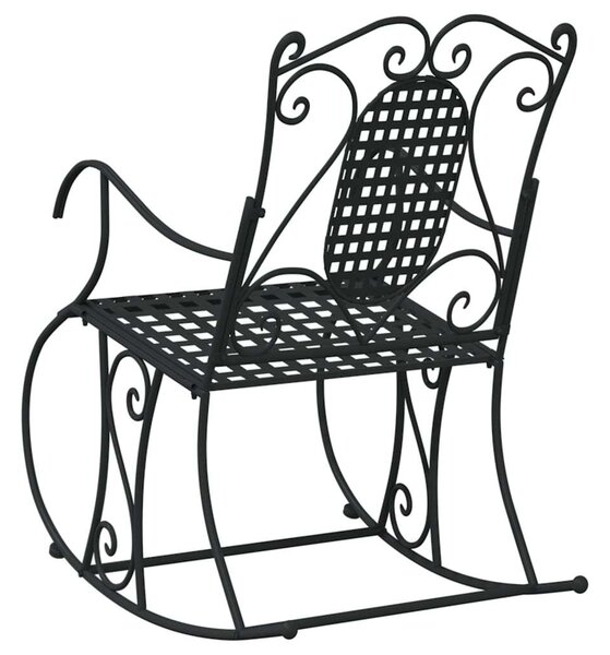 Fekete acél hintapad 84 cm
