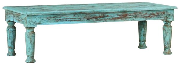 Újrahasznosított Fa Dohányzóasztal - Antik Stílus - 110x50x34 cm