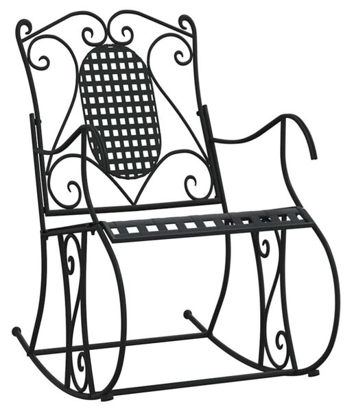 Fekete acél hintapad 84 cm