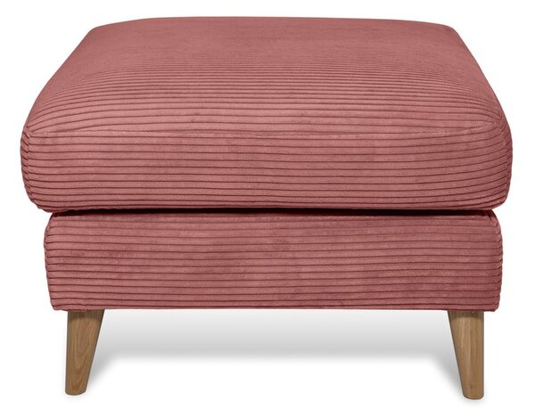 Rózsaszín kordbársony lábtartó Paris – Scandic
