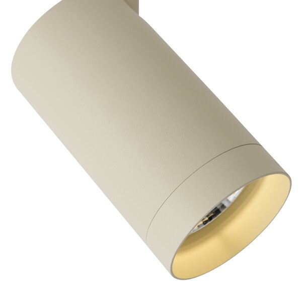 Modern bézs spotlámpa 1 fázisú sínrendszerhez GU10 70mm - Iconic Jeana Luxe