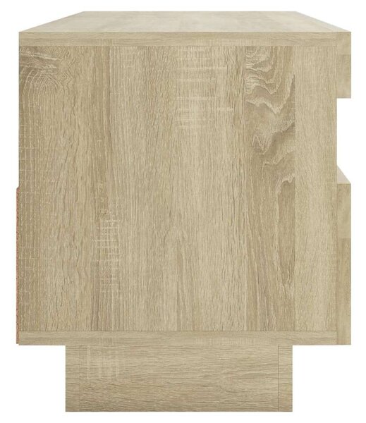 Sonoma tölgyszínű tv-szekrény led-lámpákkal 100 x 35 x 40 cm