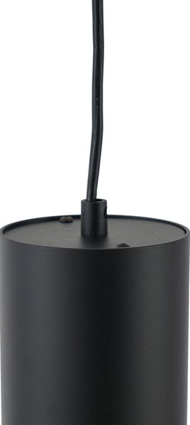 Modern fekete függőlámpa 1 fázisú sínrendszerhez GU10 70mm - Iconic Holt