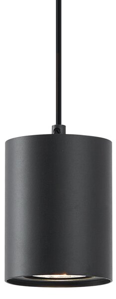 Modern fekete függőlámpa 1 fázisú sínrendszerhez GU10 70mm - Iconic Holt