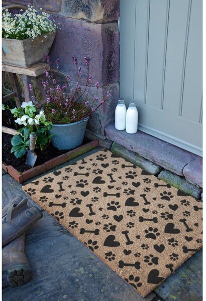 Kókuszrost lábtörlő 40x60 cm Paws and Bones – Artsy Doormats