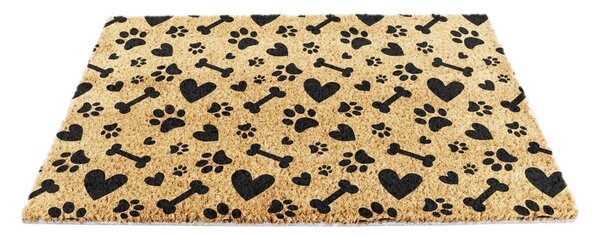 Kókuszrost lábtörlő 40x60 cm Paws and Bones – Artsy Doormats