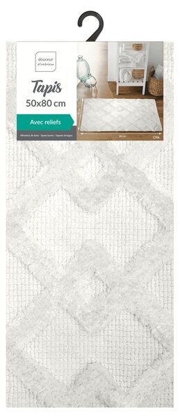 Krémszínű fürdőszobai kilépő 50x80 cm Otis – douceur d'intérieur