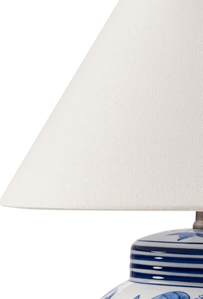 Asztali lámpa ARUNCA Porcelán Fehér/kék