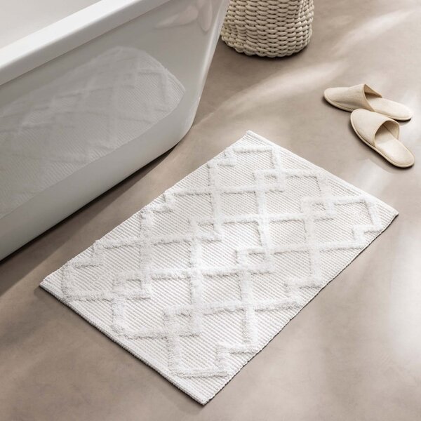 Krémszínű fürdőszobai kilépő 50x80 cm Otis – douceur d'intérieur