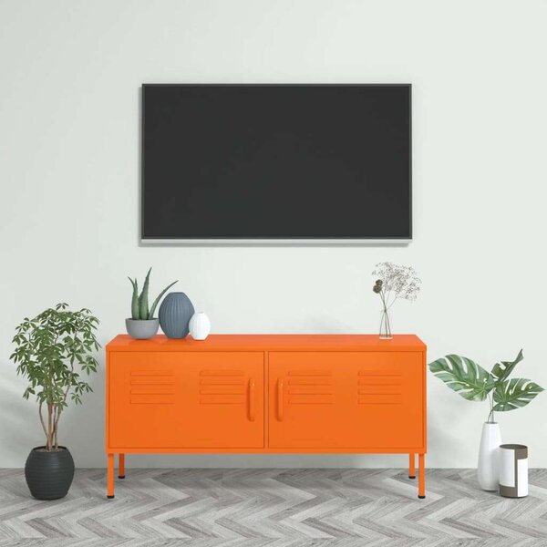 Acél TV-szekrény - Narancssárga - 105x35x50 cm