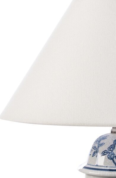 Asztali lámpa SORRAIA Porcelán Fehér/kék