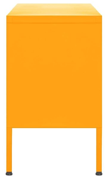 Modern Acél TV Szekrény - Mustársárga - 105x35x50 cm