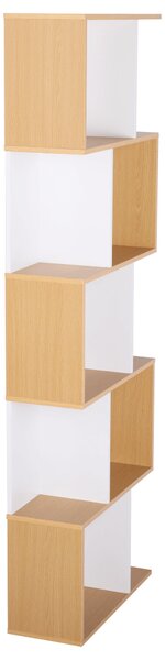 KONDELA Könyvespolc, tűnyalábos fenyő/fehér, ERDEM NEW TYP 3