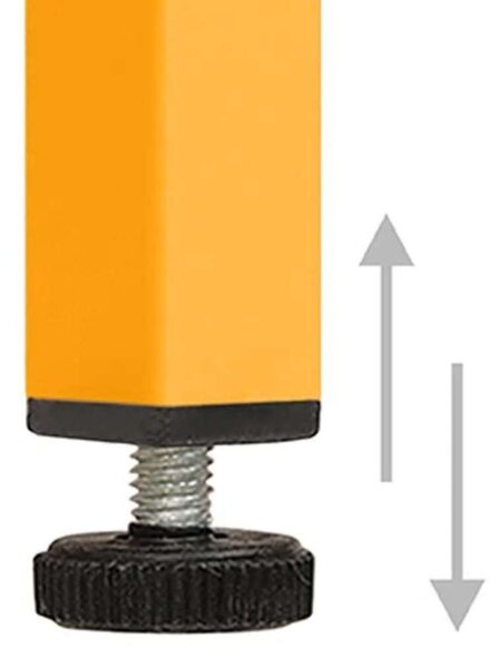 Modern Acél TV Szekrény - Mustársárga - 105x35x50 cm