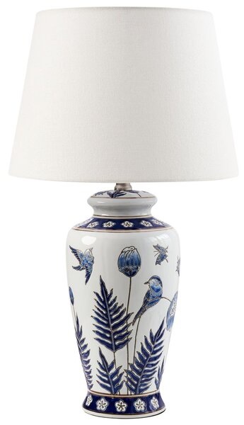 Asztali lámpa BIJELA Porcelán Fehér/kék