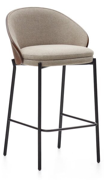 Barna-bézs bárszék (ülésmagasság 65 cm) Eamy – Kave Home