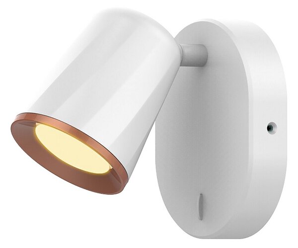 Solange - Kapcsolós fali spot lámpa, LED 6W, fehér - Raba-5045