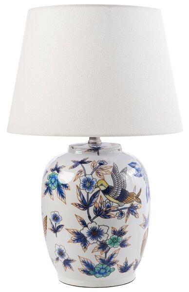 Asztali lámpa SUNJA Porcelán Fehér/kék