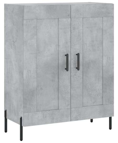 Modern Fa Magasszekrény - Betonszürke - 180 cm