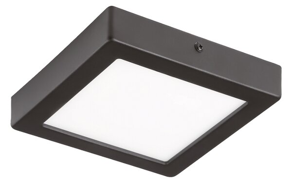 IDUN led fali/mennyezeti lámpa; 17x17cm; acél fekete / műanyag fehér; 1500lm - Eglo-75605