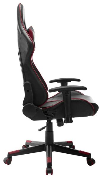 Gamer Szék - Fekete-Bordó - Műbőr - Állítható Magasság