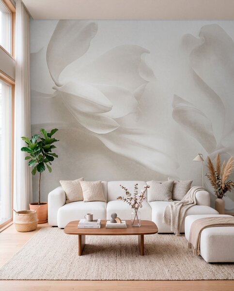 Fotótapéta Texturált fehér magnólia virágok finom szirmokkal, elmosódott világos, 3d fotótapéta, Fotótapéta 3d virágok, w09771 : Uwalls.hu