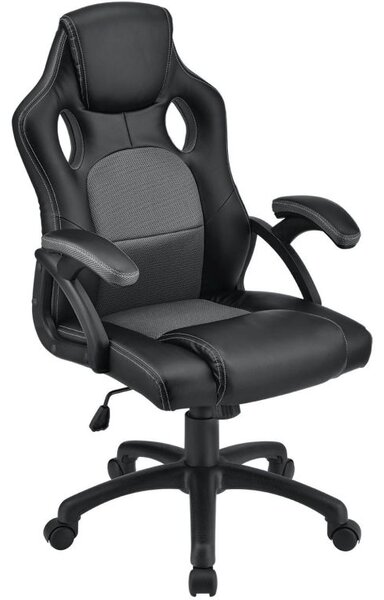 Ergonomikus irodai szék állítható háttámlával fekete